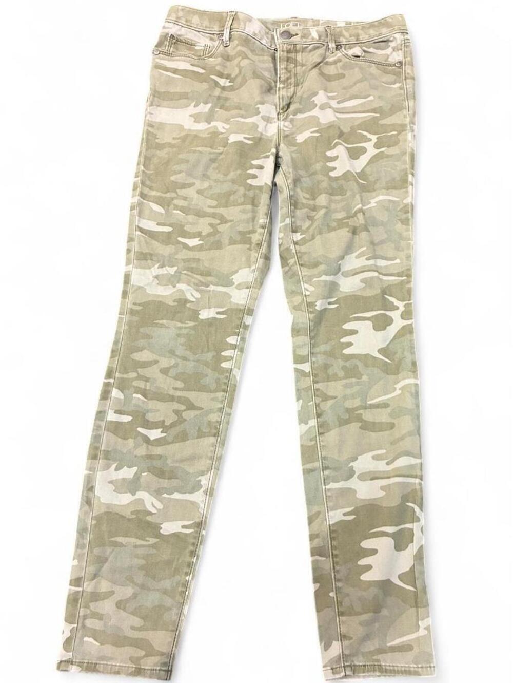 LOFT Women's Khaki and Green Legging